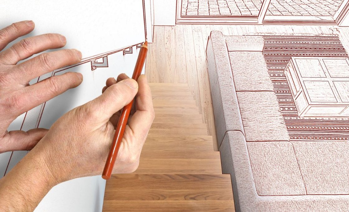 Pose de parquet sur escaliers