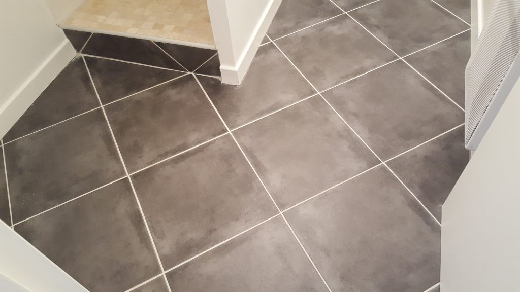carrelage en diagonale