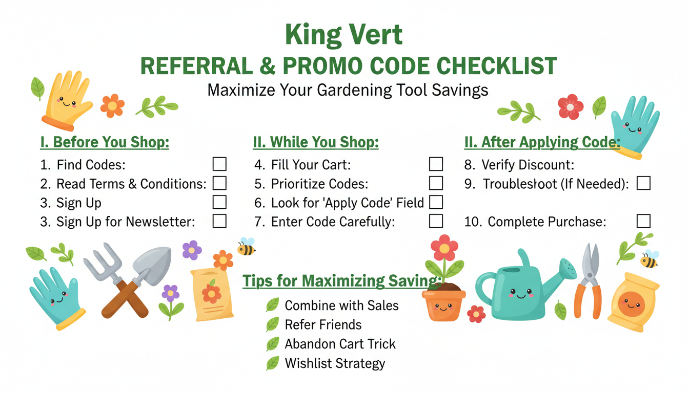 découvrez le code parrainage king vert et bénéficiez de réductions exclusives pour vos projets de jardinage, bricolage et plus encore. profitez d'avantages immédiats et économisez dès aujourd'hui !