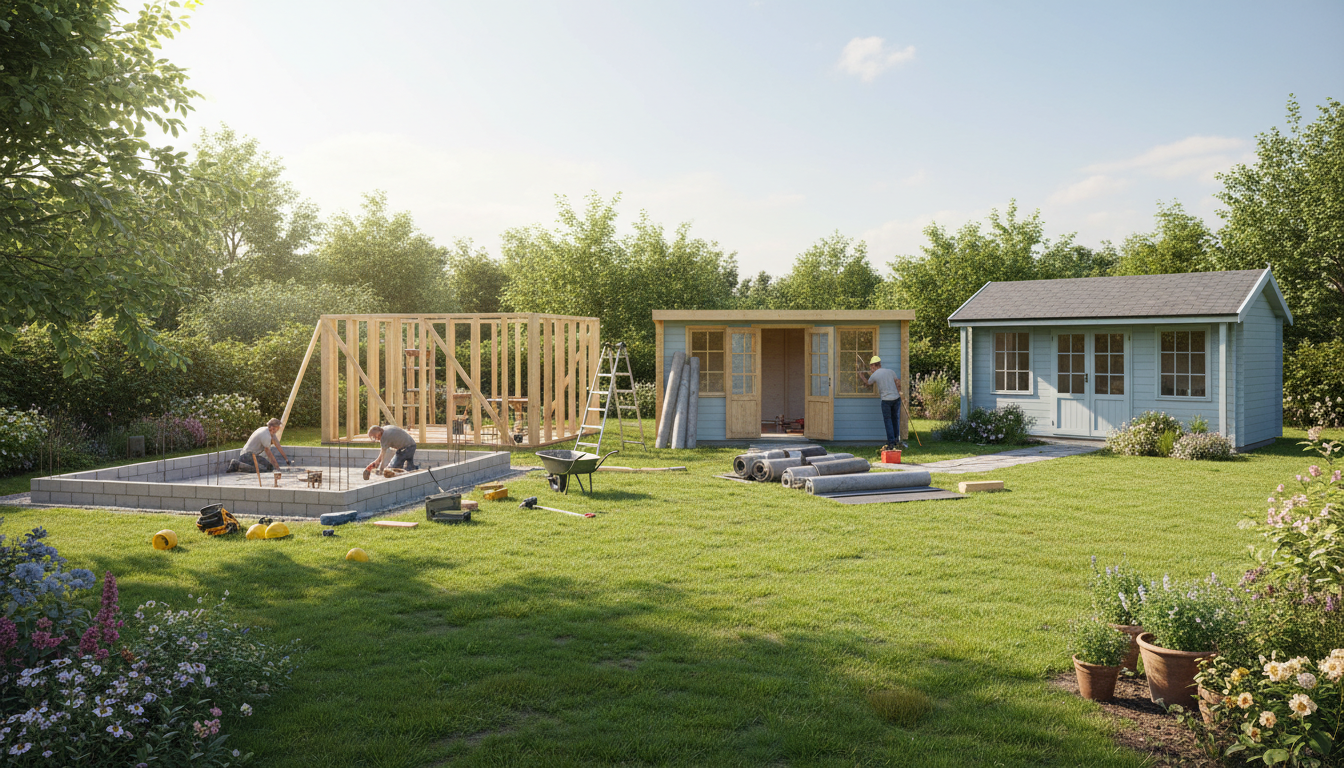 découvrez les étapes essentielles pour construire une annexe de jardin, du plan à la réalisation, pour agrandir votre espace de vie extérieur.