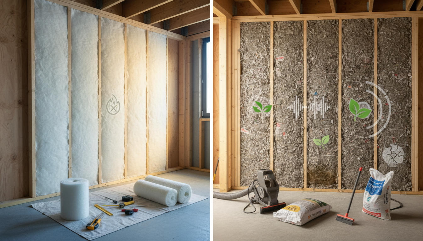 découvrez les avantages et inconvénients de la laine de verre et de l'ouate de cellulose pour choisir l'isolation thermique la mieux adaptée à votre maison.