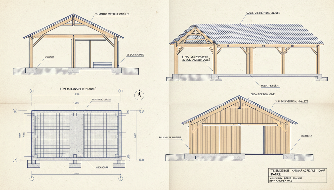 découvrez les meilleures pratiques pour construire un hangar en bois de 100m2, alliant solidité, durabilité et esthétique. guide complet pour un projet réussi.