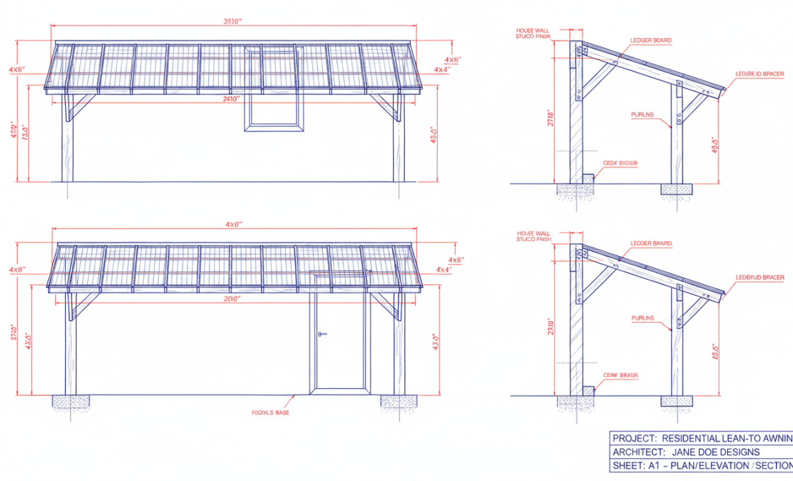 découvrez notre guide complet pour construire un auvent en bois adossé à un mur, avec des conseils pratiques et des étapes détaillées pour réussir votre projet.