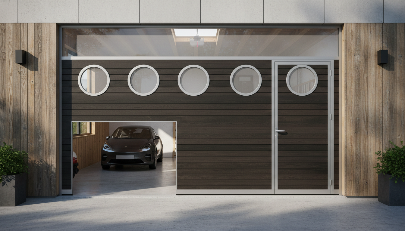 découvrez nos conseils pour choisir la porte de garage sectionnelle idéale avec portillon et hublot, alliant sécurité, fonctionnalité et esthétique.