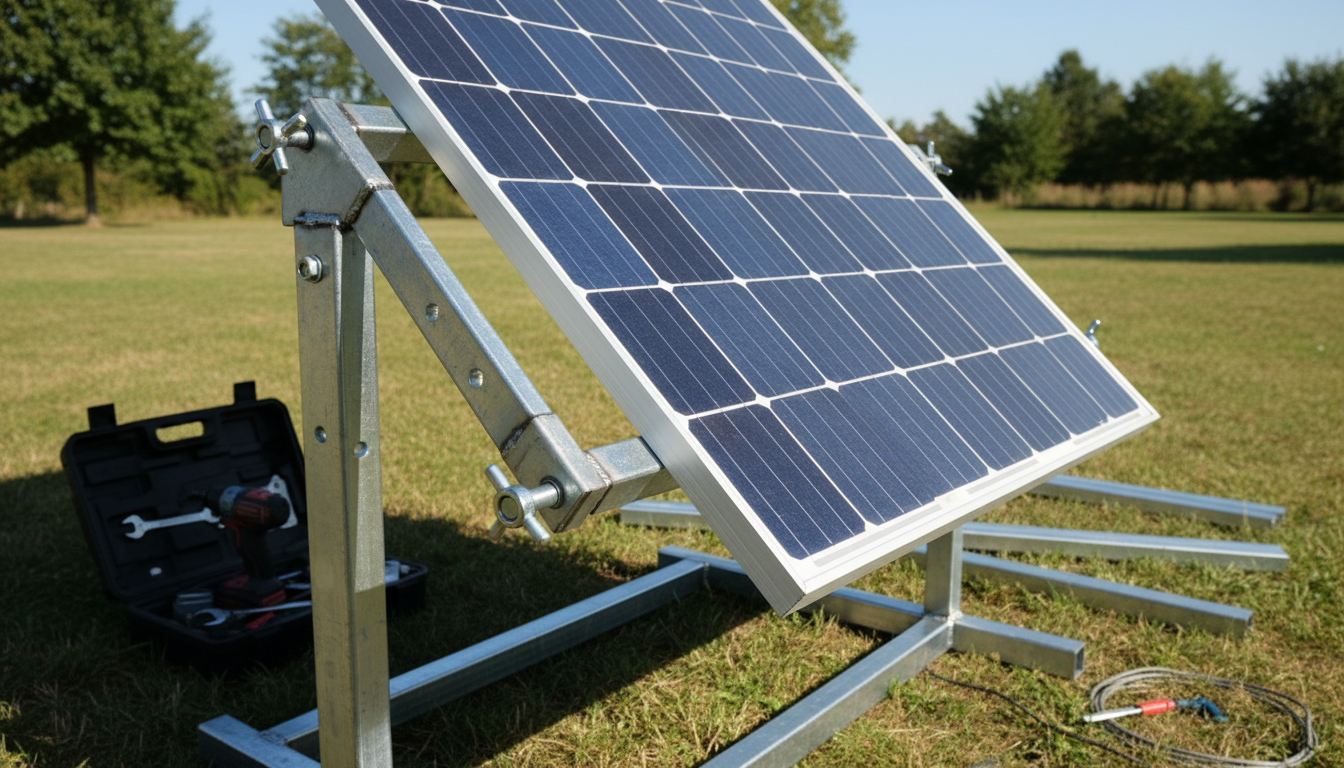 apprenez à fabriquer un support orientable pour panneau solaire grâce à ce guide complet, étape par étape, pour optimiser l'orientation et l'efficacité de vos panneaux solaires.