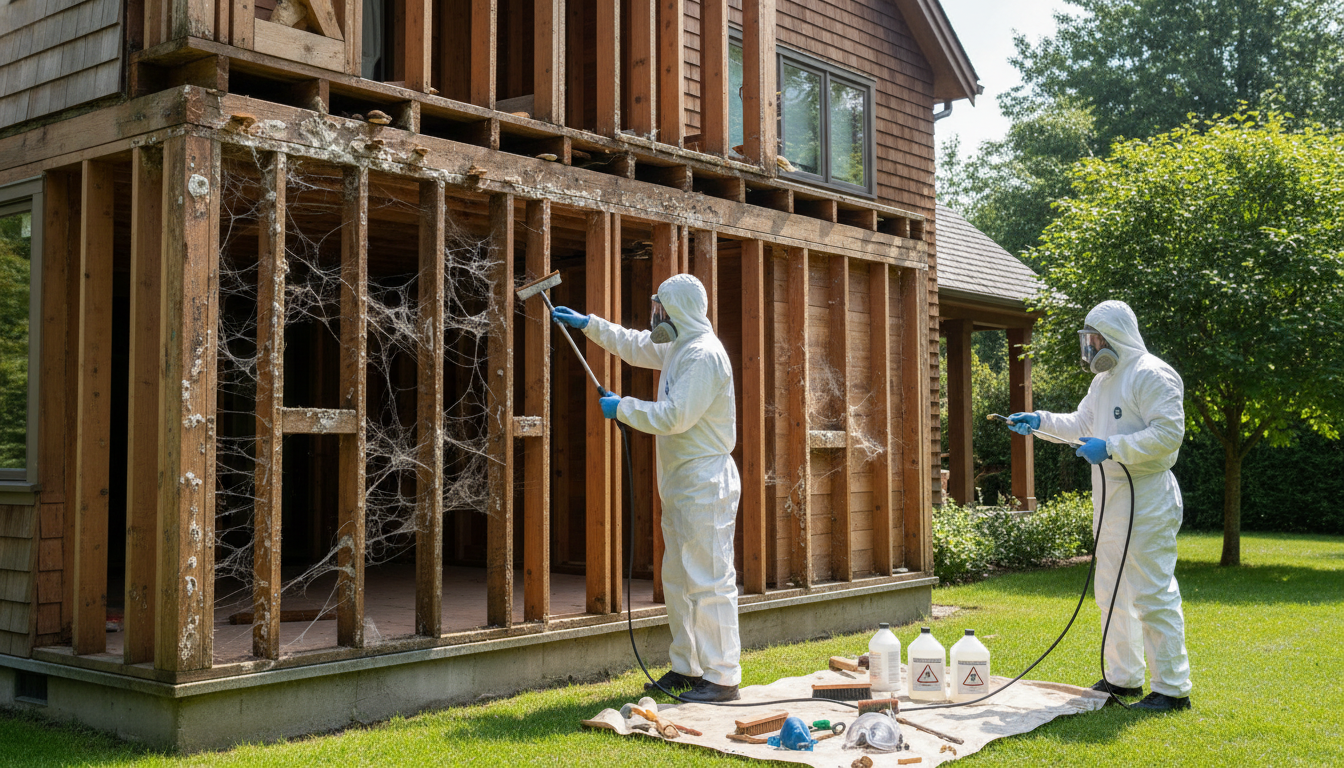 découvrez les méthodes efficaces pour le traitement des champignons du bois dans les maisons individuelles, protégez votre habitation et assurez sa durabilité.