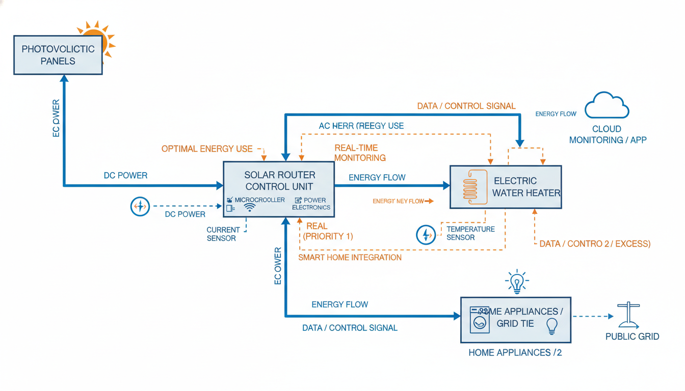 découvrez notre guide d'achat complet du routeur solaire pour chauffe-eau, pour optimiser votre installation et profiter pleinement de l'énergie solaire.