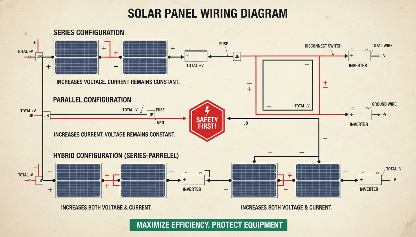 découvrez notre guide complet et schéma détaillé pour l'installation de panneaux solaires, afin d'optimiser votre énergie renouvelable facilement et efficacement.