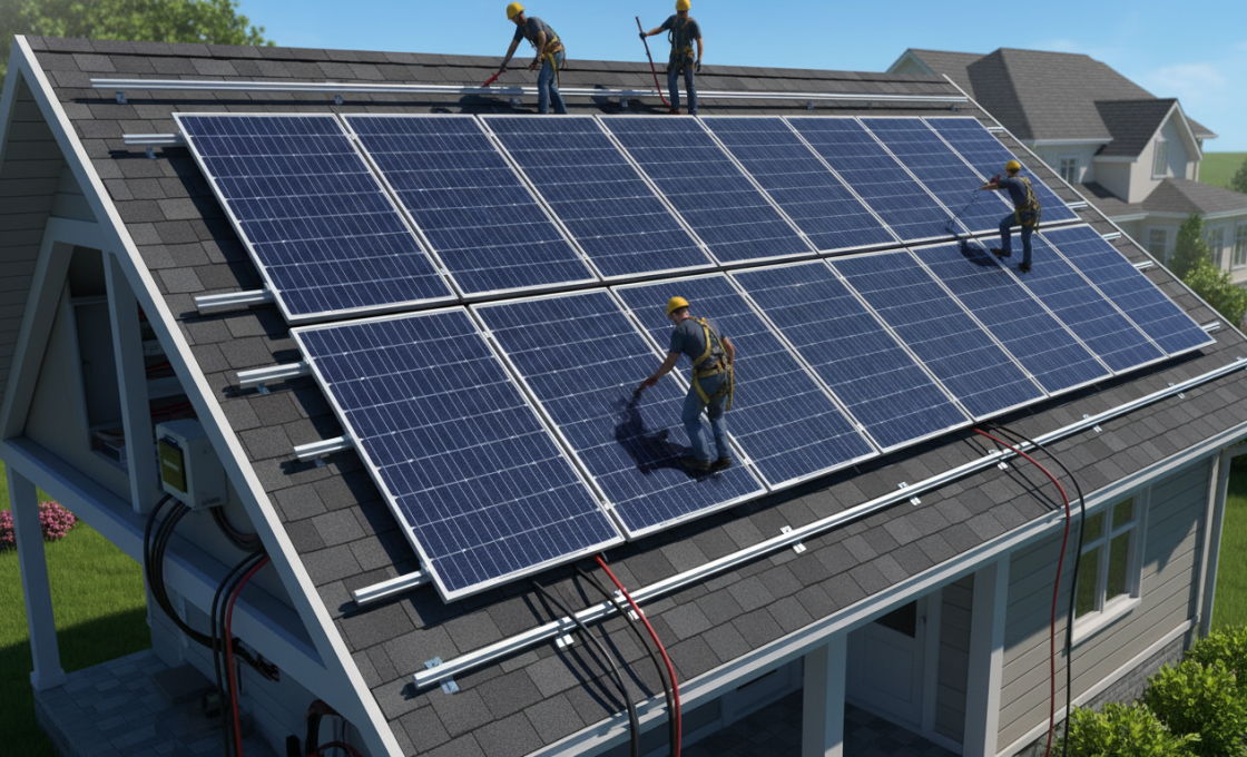découvrez notre guide complet pour l'installation de panneaux solaires, avec un schéma détaillé pour vous accompagner pas à pas dans votre projet d'énergie renouvelable.